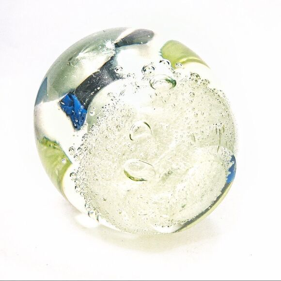 VTG Clear Blown Glass Bubbles Votive Candle Holder - Picture 6 of 10